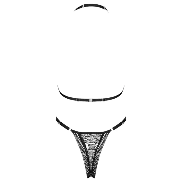 Obsessive Xenita – Set sutien model transparent (gri) - L/XL