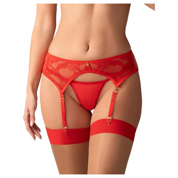 Obsessive - set lenjerie sexy cadou - 6 piese - roșu - L/XL
