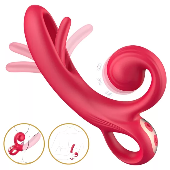 Sweet Play - Vibrator pentru stimularea clitorisului - roșu