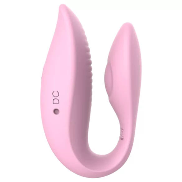 Sweet Play - Vibrator de cuplu controlat prin aplicație (roz)