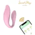 Sweet Play - Vibrator de cuplu controlat prin aplicație (roz)