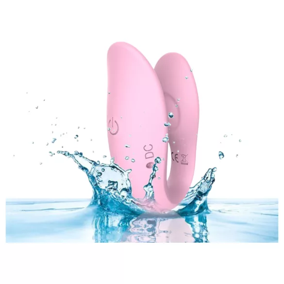 Sweet Play - Vibrator de cuplu controlat prin aplicație (roz)