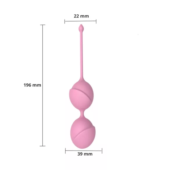 Sweet Play - bile vaginale dublu - silicon roz