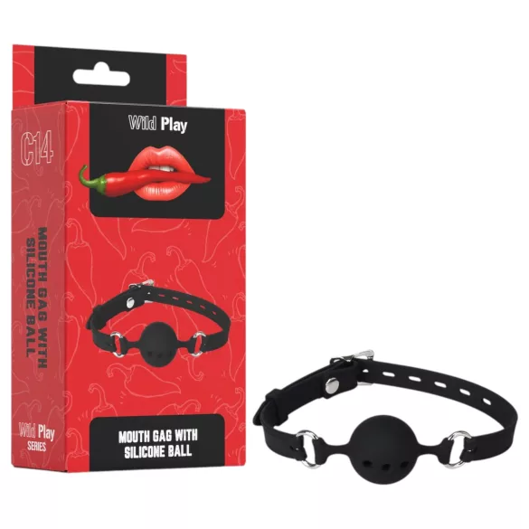 Wild Play - muștară pentru gură silicon - negru