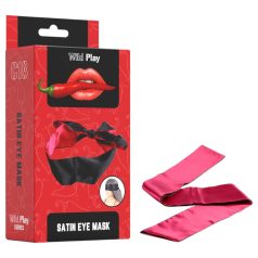 Wild Play - bandă pentru ochi din satin - negru-roz