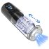 Men's Play - masturbator rotativ, vibrator cu aspirație (negru)