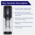 Men's Play - masturbator rotativ, vibrator cu aspirație (negru)