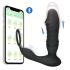 Men's Play - Vibrator anal cu mișcare inteligentă - silicon negru