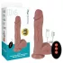 Erospace Natural Play - vibrator realist cu mișcare de împingere și rotație (culoarea pielii)