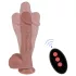 Erospace Natural Play - vibrator realist cu mișcare de împingere și rotație (culoarea pielii)