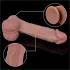 Erospace Natural Play - vibrator realist cu mișcare de împingere și rotație (culoarea pielii)