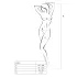 Passion BS007 - body din plasă cu model - negru - mărime S-L
