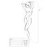 Passion - set sexy dres plasă cu dungi - roșu - S-L