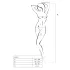 Passion - catsuit negru cu decupaje și corset - S-L