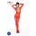 Passion BS031 - catsuit deschis - roșu - mărime S-L
