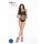 Passion - body negru din plasă cu bretele, deschis - S-L