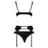 Passion Floris - set lenjerie sexy - negru - L/XL