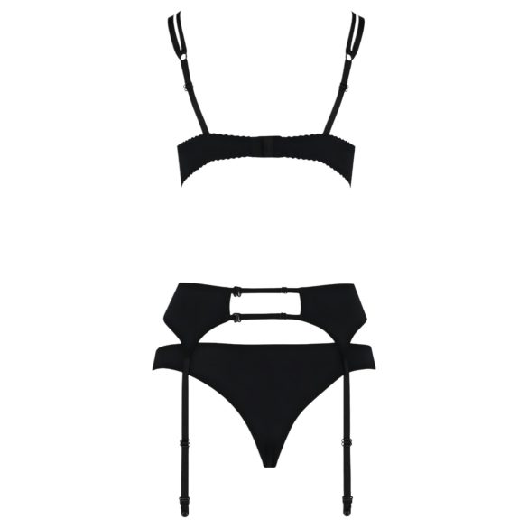 Passion Floris - set lenjerie sexy - negru