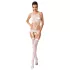 Passion BS047 - set neț deschis cu decupaj - alb - S-L