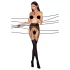 Passion Ti Open 003 - dres cu aspect de portjartier - negru