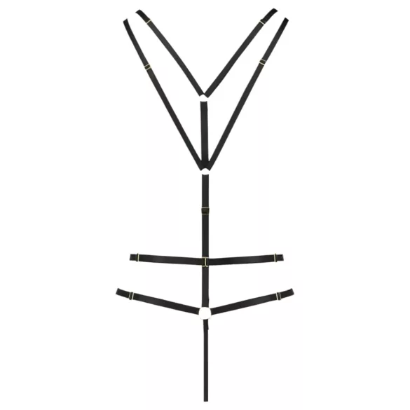 Passion Devil Meggy - body ham cu inel metalic (negru) - L/XL