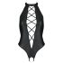 Passion Nancy - body deschis, cu bretele încrucișate (negru) - L/XL