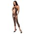 Overall capri cu guler, negru, mărime S-L - seducție totală!