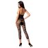Overall capri cu guler, negru, mărime S-L - seducție totală!