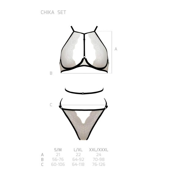 Set sutien Passion Chika (crem)