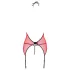 Passion Peonia - set lenjerie damă - sutien și tanga - roșu