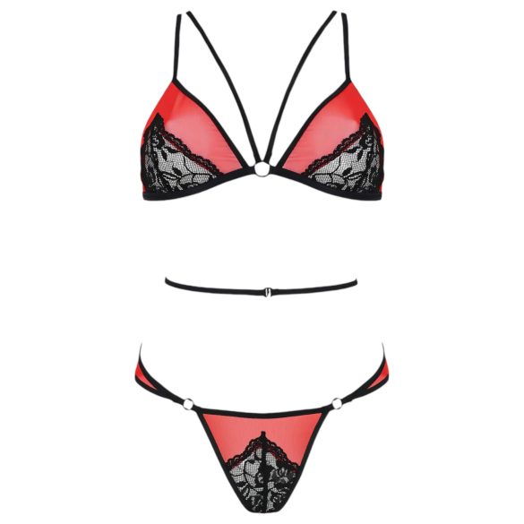 Set sutien Passion Peonia - roșu