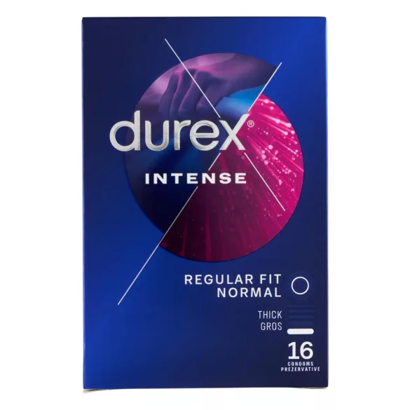 Durex Intense - prezervative texturate și punctate - 16 bucăți