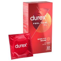   Durex Feel Thin XL - prezervative ultra subțiri - senzație naturală - 10 bucăți