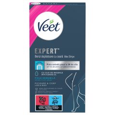   Veet Expert - benzi depilatoare gata de folosit - piele uscată (12 bucăți)