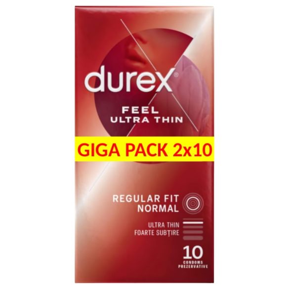 Durex Feel Ultra Thin - prezervative ultra-subțiri, senzație naturală (2x10buc)