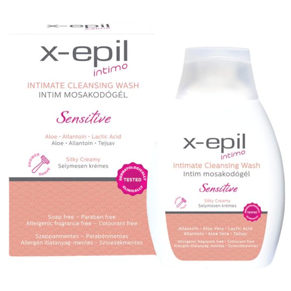 X-Epil Intimo Sensitive - gel de curățare intimă - 250ml