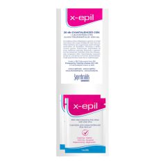   X-Epil - benzi textile epilare (20 buc) + șervețele cu ulei (2 buc)