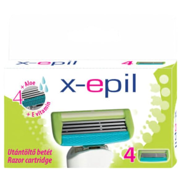 X-Epil - rezervă aparat de ras femei - 4 lame - set 4 bucăți