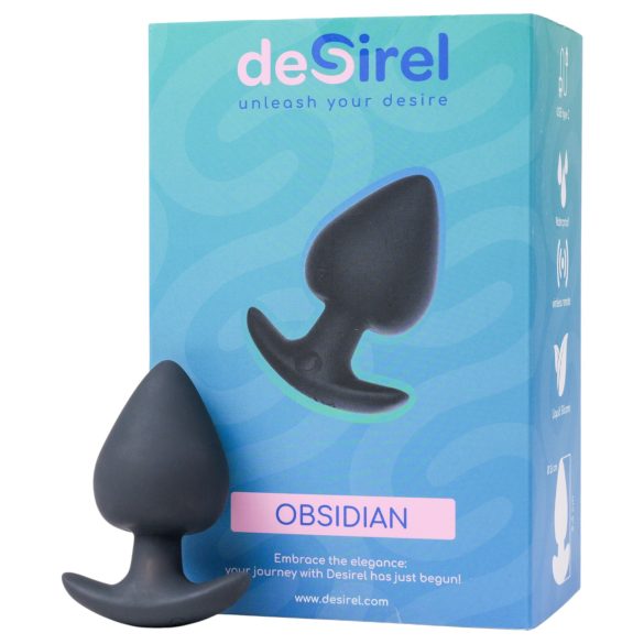 Desirel Obsidian - vibrator anal inteligent (negru)