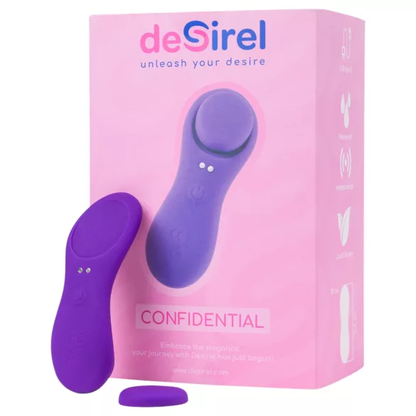 Desirel Confidential - vibrator pentru chiloți - control inteligent - mov