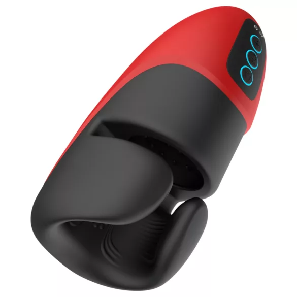 Lena - masturbator vibrator-strângător (roșu)