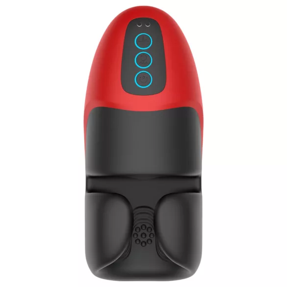 Lena - masturbator vibrator-strângător (roșu)