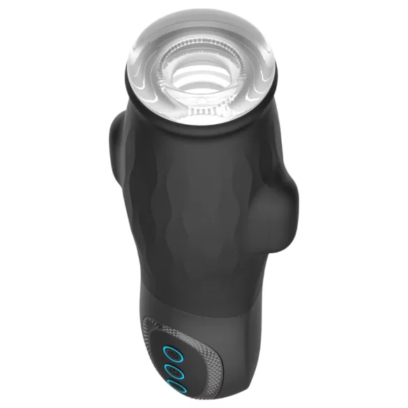 Lonely Anne - masturbator cu vibrații și funcție de sucțiune - negru