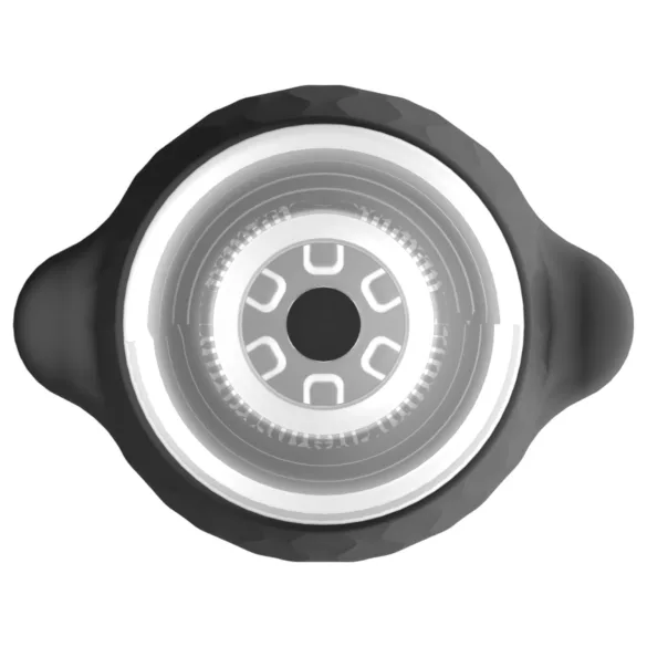 Lonely Anne - masturbator cu vibrații și funcție de sucțiune - negru