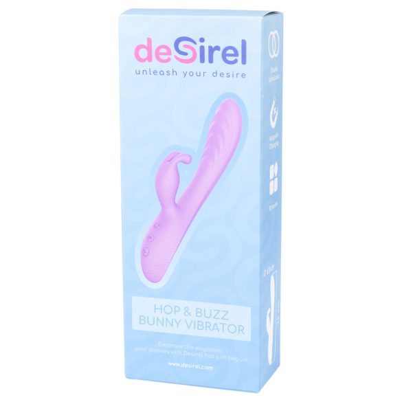 Desirel Hop & Buzz Bunny - vibrator iepuraș cu braț clitoridian - mov