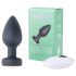 Desirel Easy Obsidian - vibrator anal cu baterie, radio (negru)