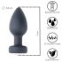 Desirel Easy Obsidian - vibrator anal cu baterie, radio (negru)