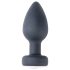 Desirel Easy Obsidian - vibrator anal cu baterie, radio (negru)