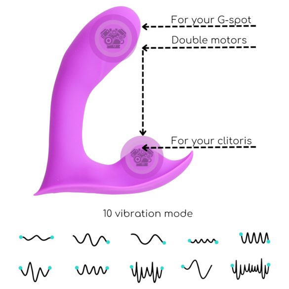 Desirel Insider - Vibrator punctul G și prostată - silicon mov