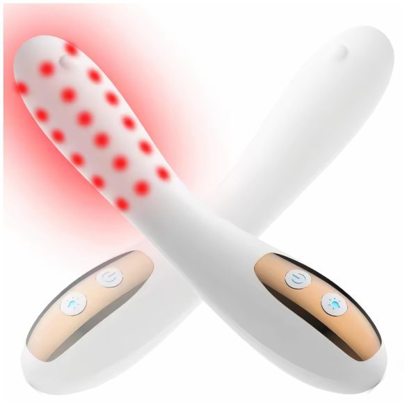 IntiGlow - Vibrator LED reîntinerire G-punct (alb) -